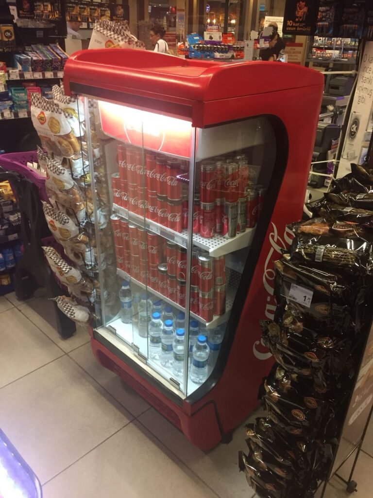 cashier cooler in super market